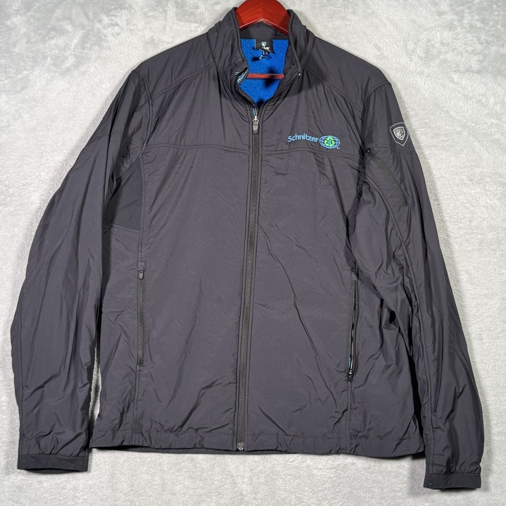 Kuhl The One Jacket Mens Large Black Lined Softshell Windbreaker‎ Schnitzer